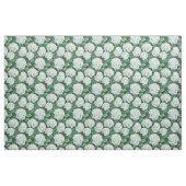 Tissu Motif d'aquarelle blanche Hydrangea Green Feuilles (Fat Quarter)