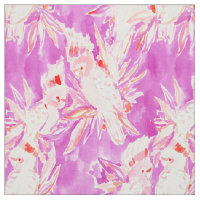Motif d'aquarelle de cacatoès rose de COCKATUDE
