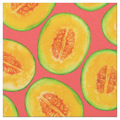 Tissu Motif d'aquarelle de tranches de melon (Fermer)