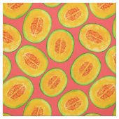 Tissu Motif d'aquarelle de tranches de melon (Échantillon)
