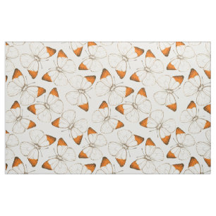 Tissu Motif d'aquarelle papillons