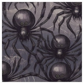 Tissu motif d'araignées éffrayantes (Fermer)