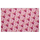 Tissu Motif d'art botanique rose rouge Iris (Fat Quarter)