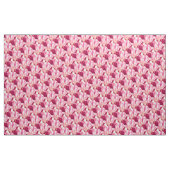 Tissu Motif d'art botanique rose rouge Iris (Yard)