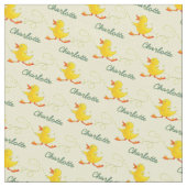 Tissu Motif d'art du nom de canard de course graphique (Fermer)