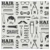 Tissu Motif d'atelier de coiffure (Fermer)