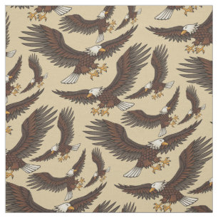 Tissu Motif d'attaque d'aigle