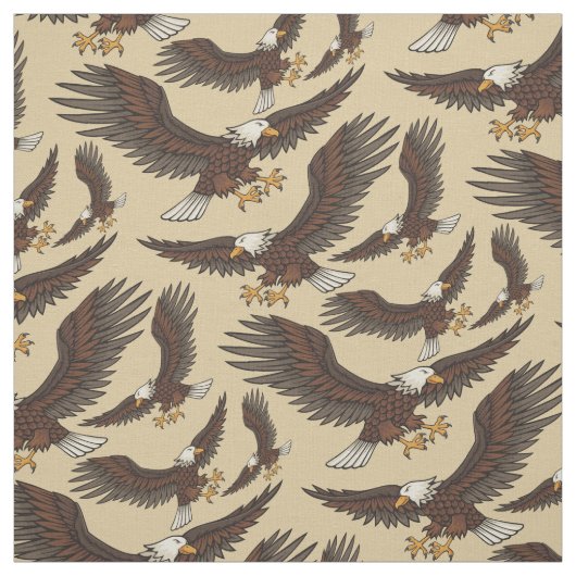 Tissu Motif d'attaque d'aigle (Échantillon)