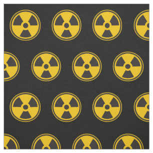 Tissu Motif d'avertissement de radioactivité