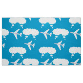 Tissu Motif d'avion Sky Blue (Fat Quarter)