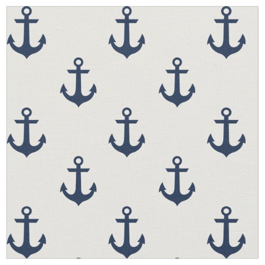 Tissu Motif de Ancres bleues (Fermer)