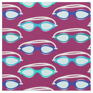 Tissu Motif de bain coloré lunettes de bain