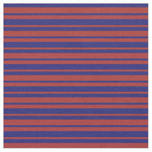 Tissu Motif de bandes bleu et Brown de minuit