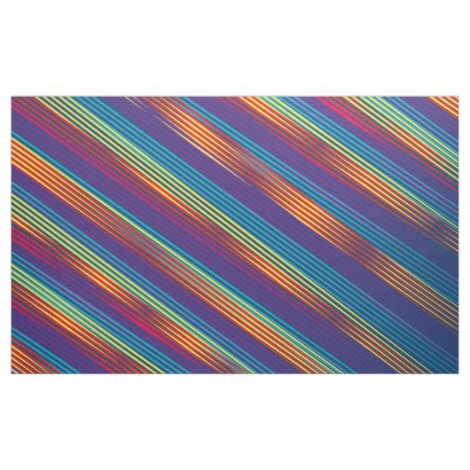 Tissu Motif de bandes colorées (Yard)
