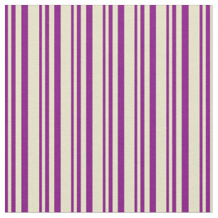 Tissu Motif de bandes de couleur rouge et jaune pâle