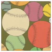 Tissu Motif de baseball (Fermer)