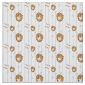 Tissu Motif de baseball et de gant (Échantillon)