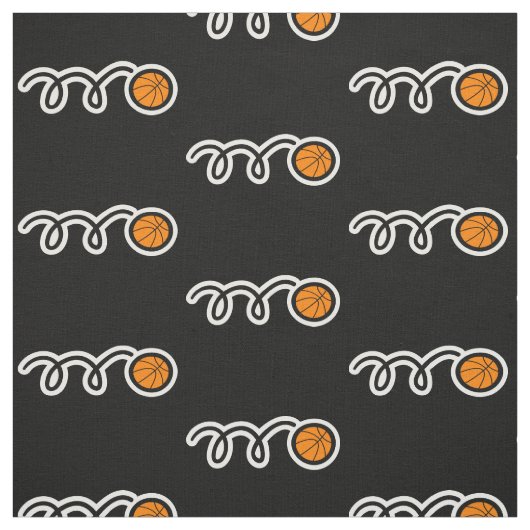 Tissu motif de basket-ball | Impression textile sp (Échantillon)