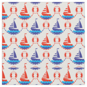 Tissu Motif de bateau à voile