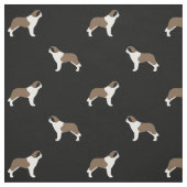 Tissu Motif de Bernards de saint (Échantillon)