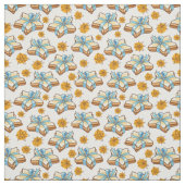 Tissu Motif de biscuits Star Christmas (Échantillon)