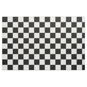 Tissu Motif de bloc À damiers noir blanc