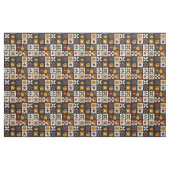 Tissu Motif de bloc de surface d'automne | Récolte rusti (Fat Quarter)