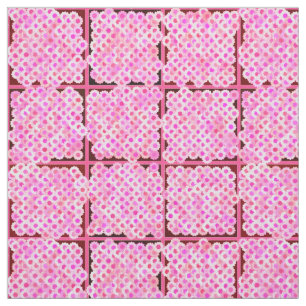 Tissu Motif de boîte à fleurs, nuances de rose