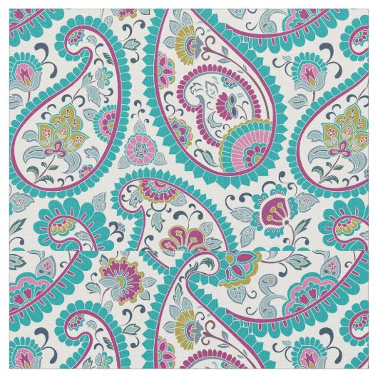 Tissu Motif de Boteh Paisley (Fermer)