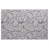 Tissu motif de boucles géométriques violet gris clair (Fat Quarter)