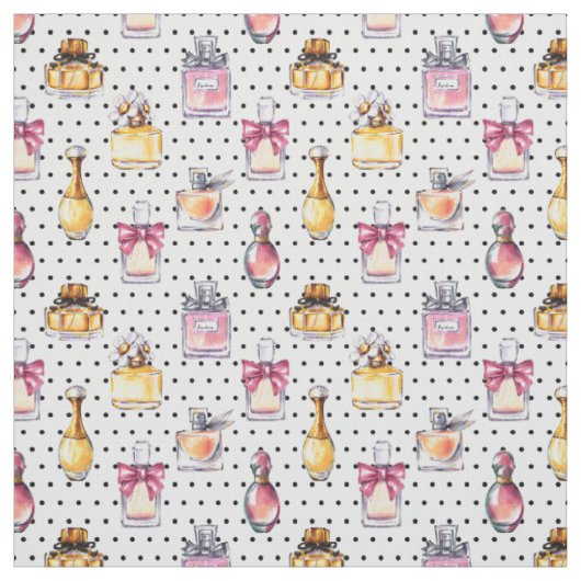 Tissu Motif de bouteille de Parfum (Échantillon)