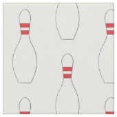Tissu Motif de Bowling Pins White (Fermer)