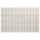 Tissu Motif de branche botanique beige (Yard)