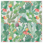 Tissu Motif de cactus d'aquarelle (fermé)