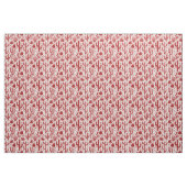Tissu Motif de cactus - Ruby rouge et blanc (Yard)