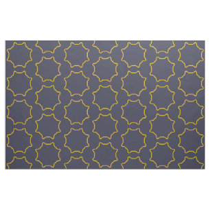 Tissu Motif de cadre étoile jaune