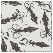 Tissu Motif de calmar noir (Fermer)