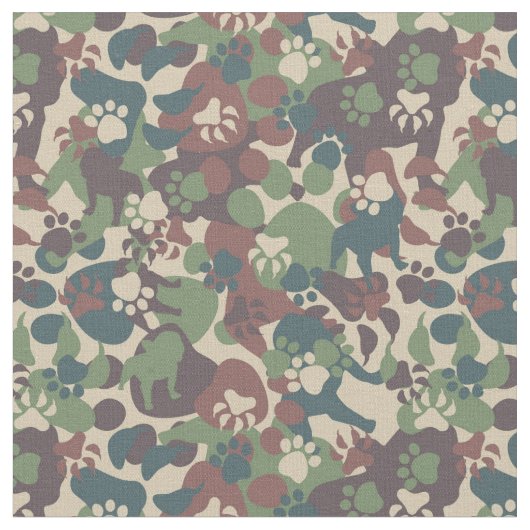 Tissu Motif de camouflage de chien (Fermer)