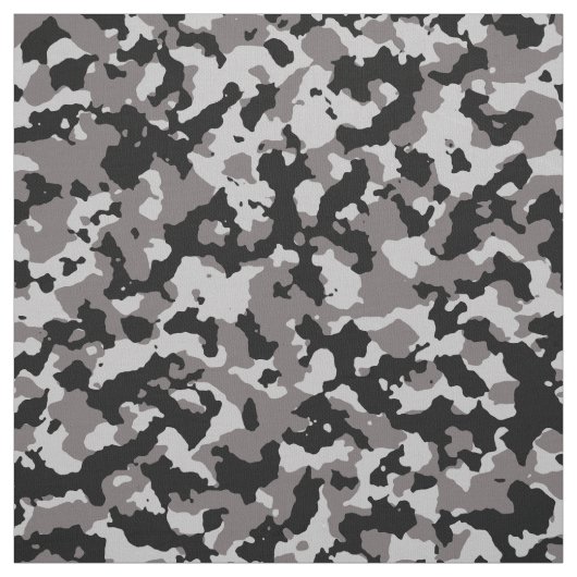 Tissu Motif de camouflage gris militaire (Échantillon)
