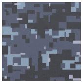 Tissu Motif de camouflage numérique bleu marine (Fermer)