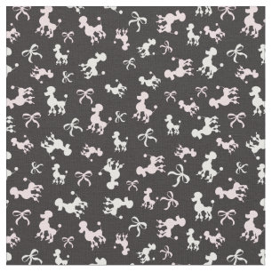 Tissu Motif de canicules roses et blanches