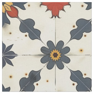 Tissu Motif de carreaux espagnol vintage