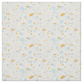Tissu Motif de carte de quartier de Cute Pastel (Échantillon)