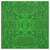 Tissu Motif de carte électronique de vert (Échantillon)