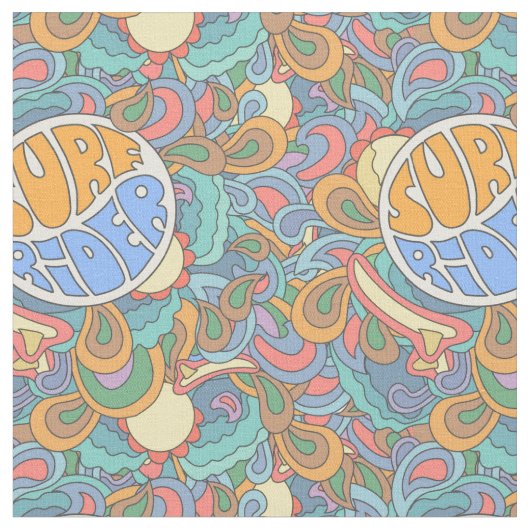 Tissu Motif de cavalier de surf (Fermer)