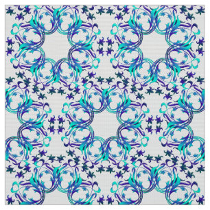 Tissu motif de cercles de damassé
