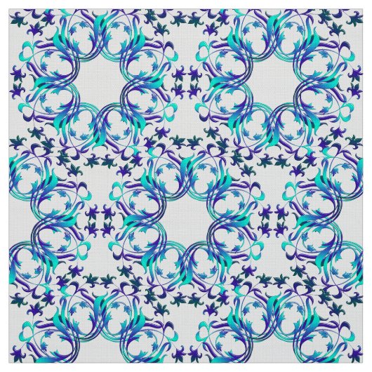 Tissu motif de cercles de damassé (Échantillon)