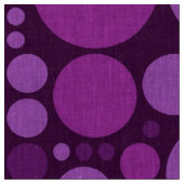 Tissu Motif de cercles de points Polka violet (Fermer)