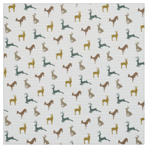 Tissu Motif de cerfs communs de hanche dans des couleurs
