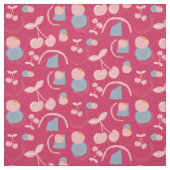 Tissu motif de cerise (Échantillon)
